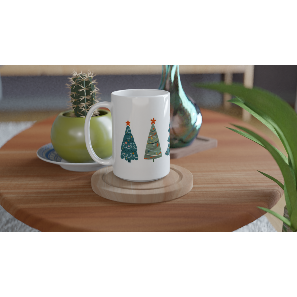 Cheery Christmas Tree 15oz Ceramic Mug