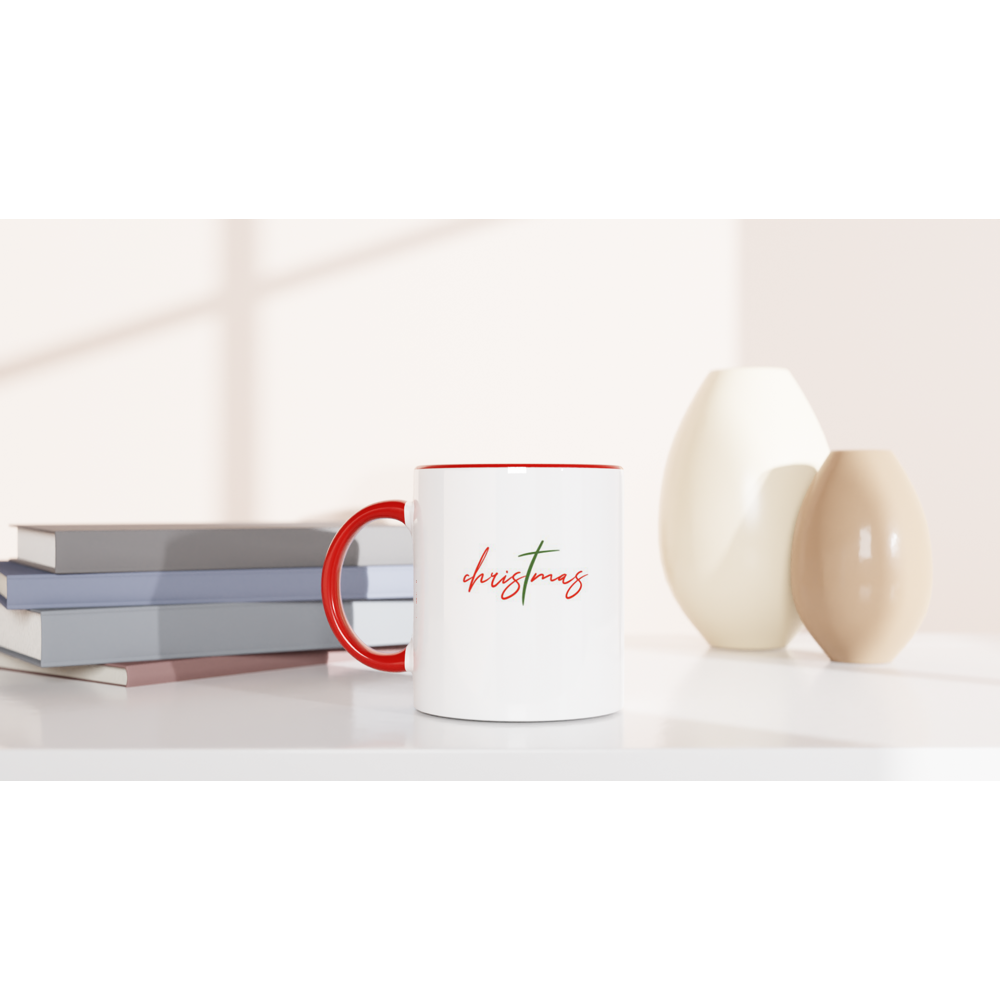 Christmas White and Red 11oz Ceramic Mug