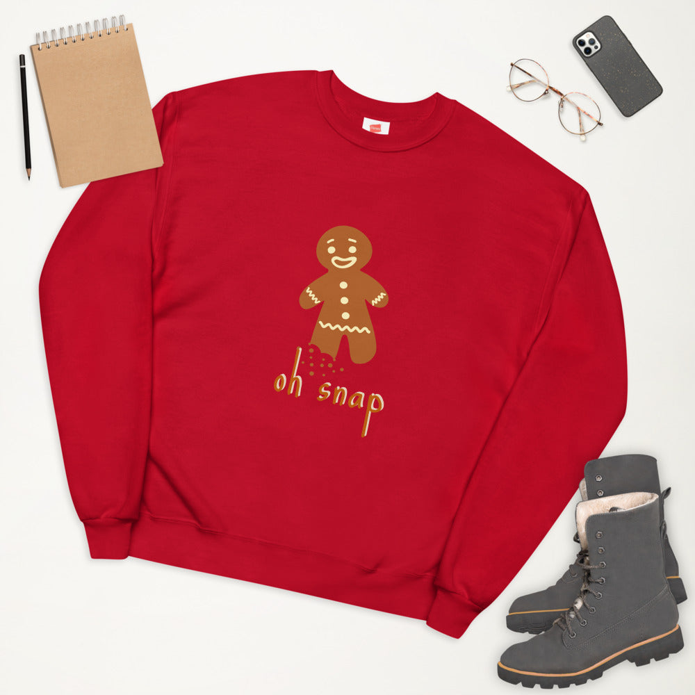 Oh Snap Gingerbread Unisex Sweatshirt