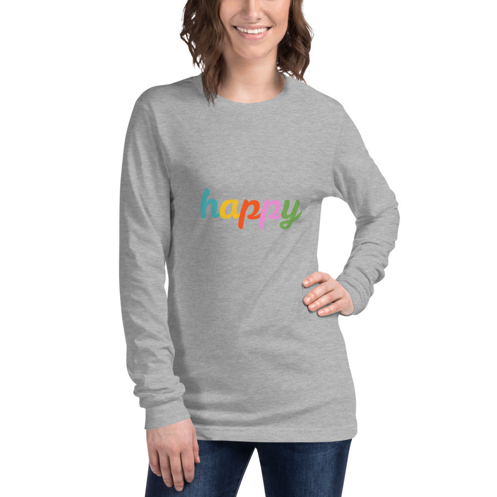 Happy Unisex Long Sleeve Tee