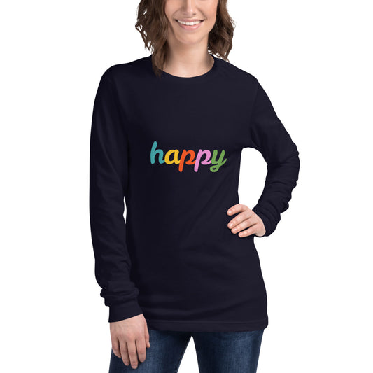 Happy Unisex Long Sleeve Tee