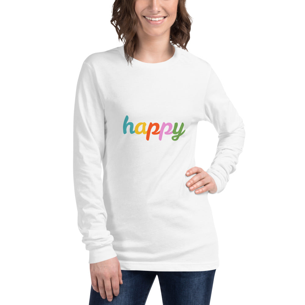 Happy Unisex Long Sleeve Tee