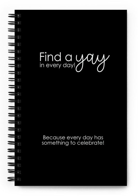 Find a Yay Spiral Notebook Dotted Paper