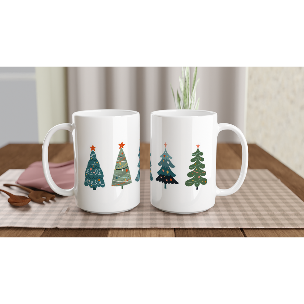 Cheery Christmas Tree 15oz Ceramic Mug