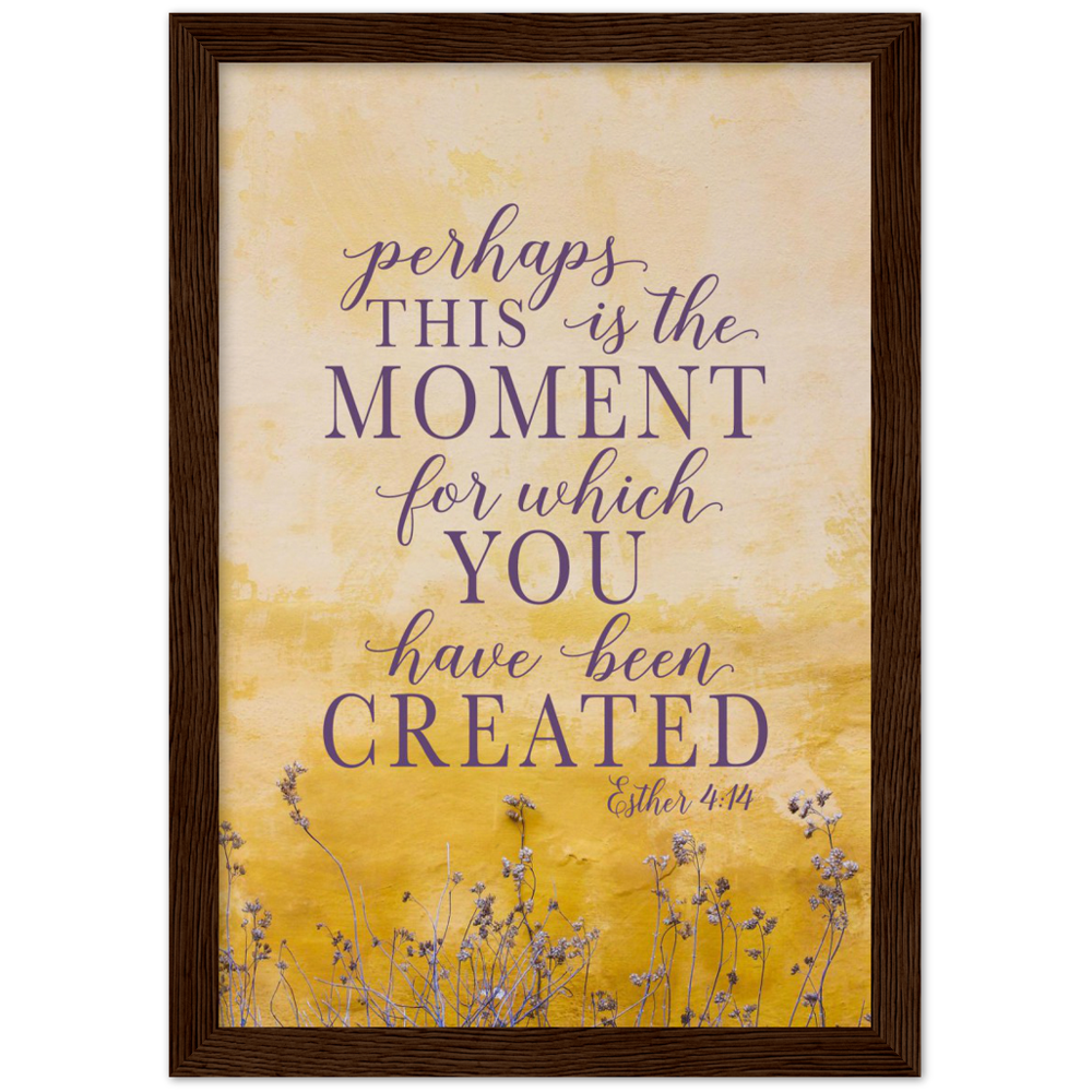 Scripture Graphic Archival Matte Paper Wooden Framed Poster