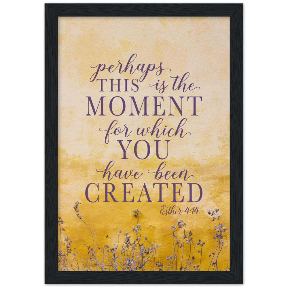 Scripture Graphic Archival Matte Paper Wooden Framed Poster