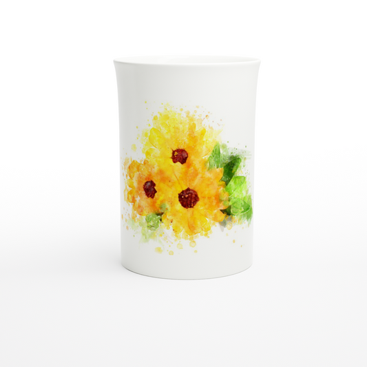 Sunflower Wraparound 10oz Porcelain Mug