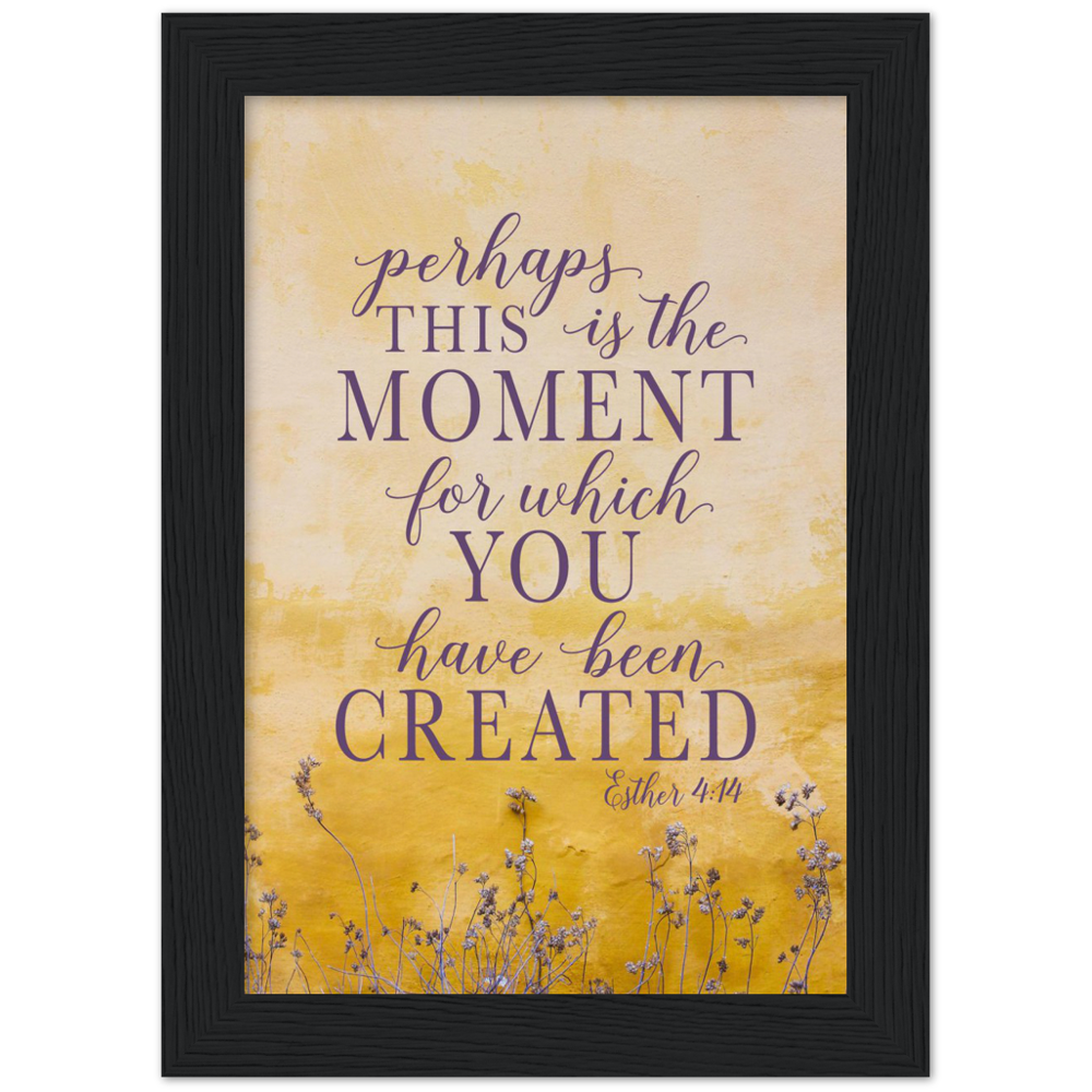 Scripture Graphic Archival Matte Paper Wooden Framed Poster