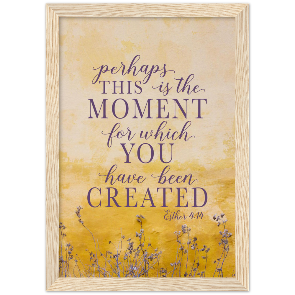 Scripture Graphic Archival Matte Paper Wooden Framed Poster