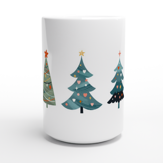 Cheery Christmas Tree 15oz Ceramic Mug