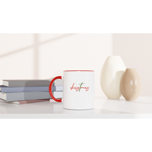 Christmas White and Red 11oz Ceramic Mug