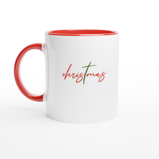 Christmas White and Red 11oz Ceramic Mug