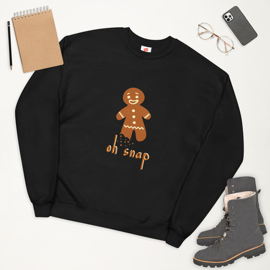 Oh Snap Gingerbread Unisex Sweatshirt